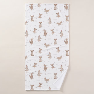 Chihuahua poil court tapis de yoga serviette de ba