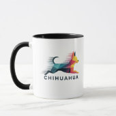 Chihuahua poligonal en amarillo y azul mok (Links)