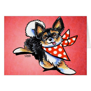 Chihuahua Polka Dot Scarf personnalisé