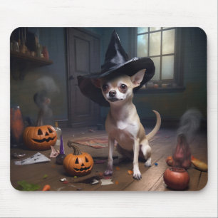 Chihuahua Pompoenen Halloween Griezelen Muismat