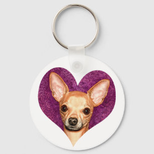 Chihuahua Portrait Sleutelhanger