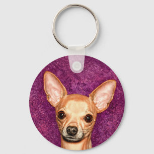Chihuahua Portrait Sleutelhanger