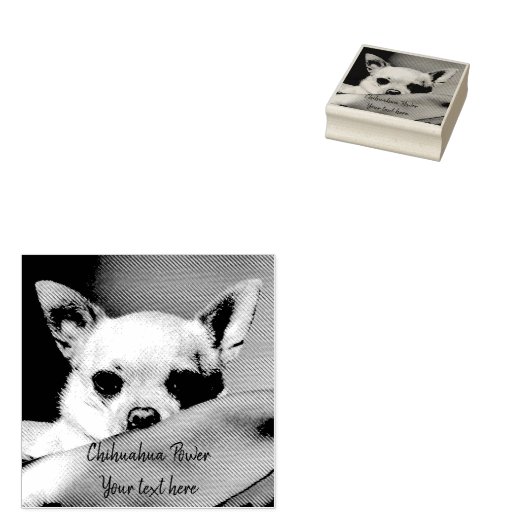 Chihuahua Power gepersonaliseerd Rubberstempel (Gestempeld)
