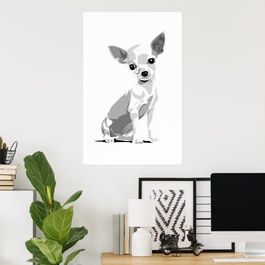 Chihuahua print (Thuiskantoor)