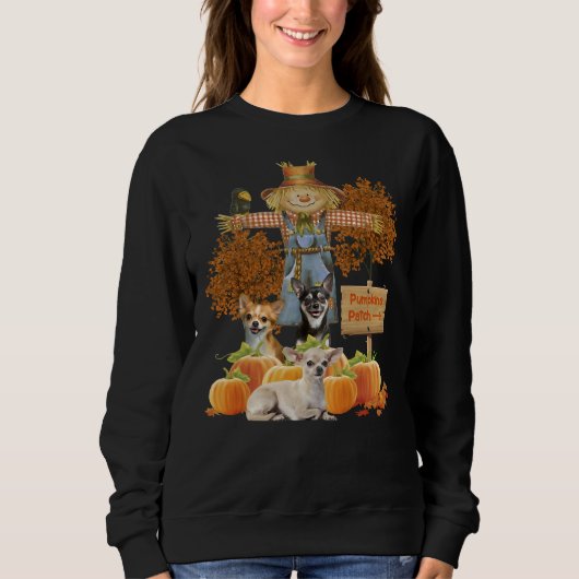 Chihuahua Pumpkins Patch Trui (Voorkant)