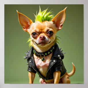 CHIHUAHUA PUNK ROCK 5 POSTER