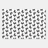 Chihuahua Puppies Classic Black en White Pattern Inpakpapier Vel (Voorkant 3)
