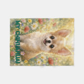 Chihuahua Puppy Customizable Blanket Fleece Deken (Voorkant (Horizontaal))