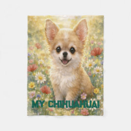 Chihuahua Puppy Customizable Blanket Fleece Deken