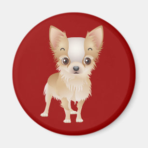 Chihuahua Puppy Dog Red Fridge Magnet Magneet