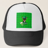 Chihuahua Puppy Dog St. Patrick's Day Groene Klave Trucker Pet (Voorkant)