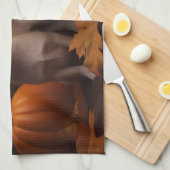 Chihuahua Puppy Herfst Delight Pompoen Theedoek (Quarter Fold)