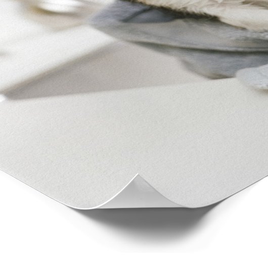 Chihuahua puppy in een handdoek poster (Hoek)