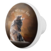 Chihuahua puppy keramische knop (Rechts)