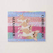 CHIHUAHUA PUZZLE & NOM PERSONNALISÉ. (Horizontal)