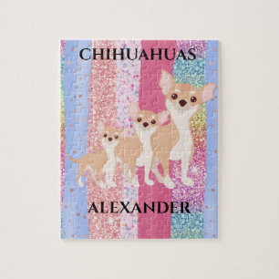 CHIHUAHUA PUZZLE & NOM PERSONNALISÉ.