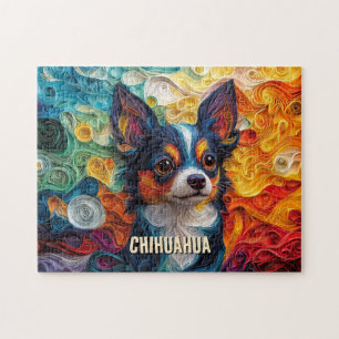 Chihuahua Quilling Art Dog Portret Legpuzzel