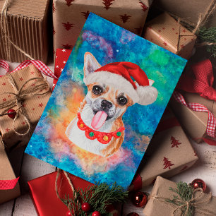 Chihuahua-ras hond kerst feestdagenkaart