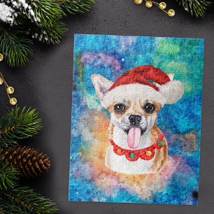 Chihuahua Ras Hond Kerstmis Legpuzzel