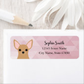 Chihuahua retouradreslabels etiket (Insitu)