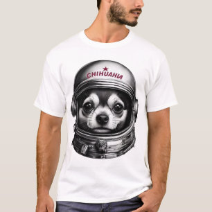 Chihuahua, Retro Sovjet Ruimtereizende Hond T-shirt