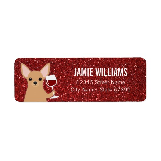 Chihuahua Return Address Labels (Voorkant)