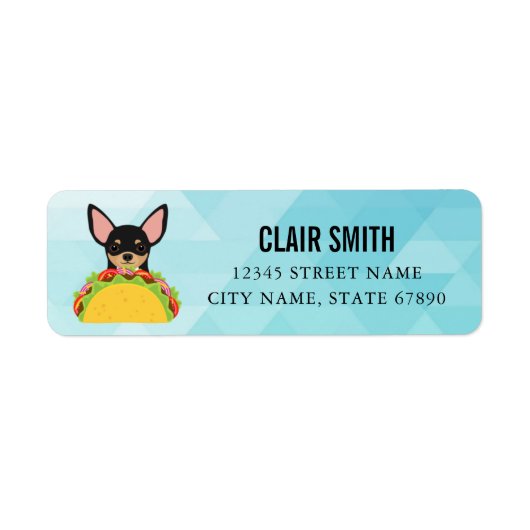 Chihuahua Return Address Labels (Voorkant)