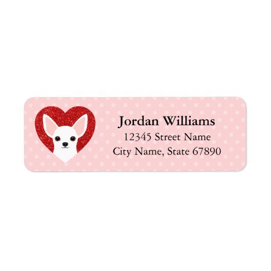 Chihuahua Return Address Labels (Voorkant)