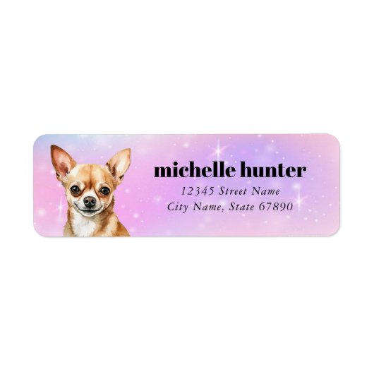 Chihuahua Return Address Labels (Voorkant)