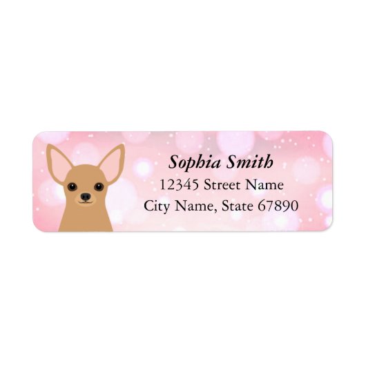 Chihuahua Return Address Labels (Voorkant)