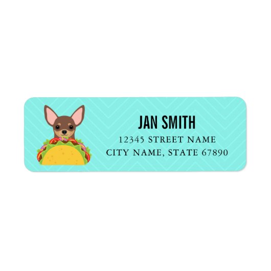 Chihuahua Return Address Labels (Voorkant)