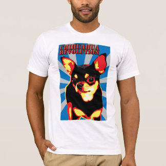 chihuahua revolutie - blauw t-shirt