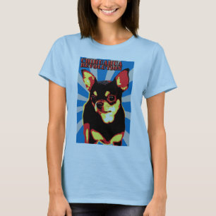 chihuahua revolutie - blauw t-shirt
