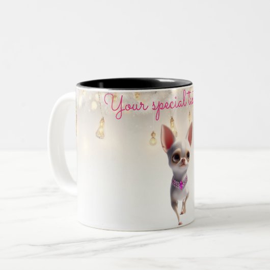 Chihuahua Runway Model Coffee Mug (Devant gauche)