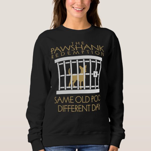 Chihuahua Same Old Poo Different Day Trui (Voorkant)