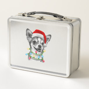 Chihuahua Santa Kerstboom Lights Xmas jongens doen