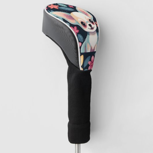 Chihuahua Schattige Dog Golfheadcover (Schuin)