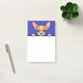 Chihuahua Schattigee Peeking Hondenliefhebber Gift Post-it® Notes (Kantoor)