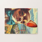  Chihuahua schilderij Legpuzzel (Horizontaal)