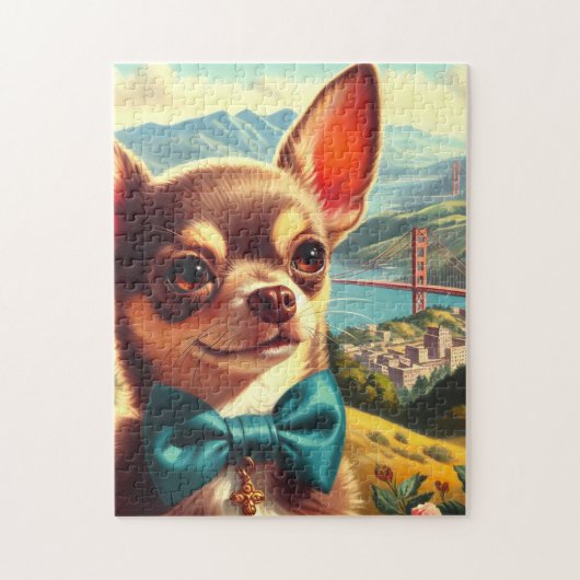  Chihuahua schilderij Legpuzzel (Verticaal)