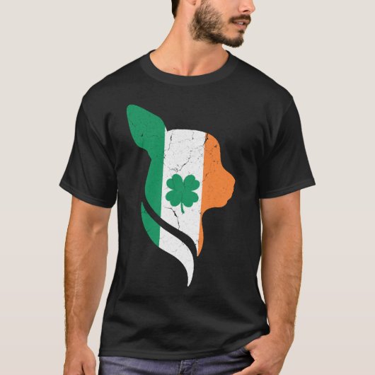 Chihuahua Shamrock C St Patricks Day T-shirt (Voorkant)