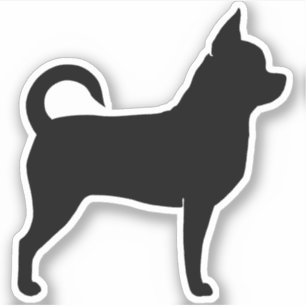 Chihuahua Silhouette Schattige Dog Chi Vinyl Stick Sticker