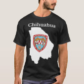 Chihuahua State Flag Map, Mexico T-shirt (Voorkant)