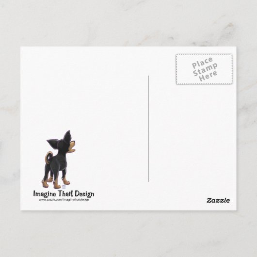 Chihuahua Stationery Briefkaart (Achterkant)