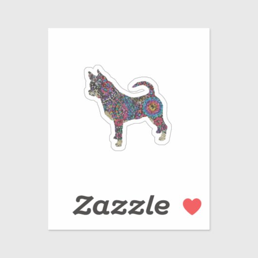 Chihuahua sticker (Feuille)