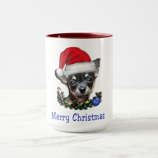 Chihuahua tasse de café de Noël (Centre)