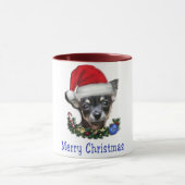 Chihuahua tasse de café de Noël (Centre)