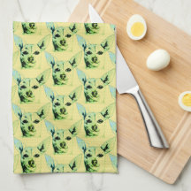 Chihuahua Threatchen Kitchen Towels