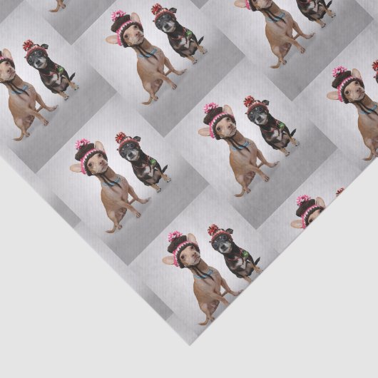 Chihuahua Tissuepapier (Detail)