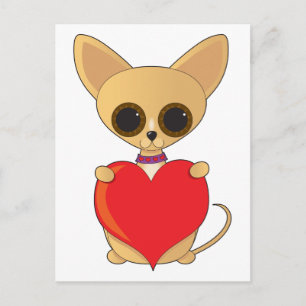 chihuahua valentijnChihuahua Valentijn Feestdagenkaart